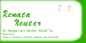 renata neuter business card